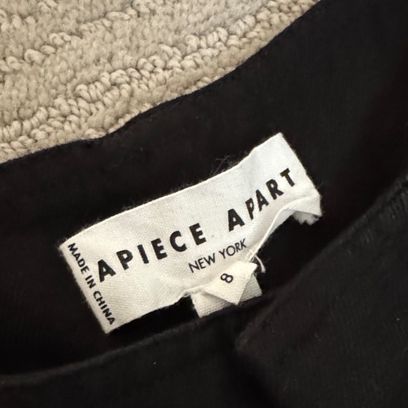 Apiece Apart Black Bari Crop Trousers - Picture 2 of 6